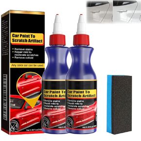2025 New Car Scratch Remover, Car Scratch Remover Instant Invisible Scratch Remover, for Deep Scratches, Scratch Remover for Vehicles, Car's Paint Scratch Repair Kit (2Pcs)