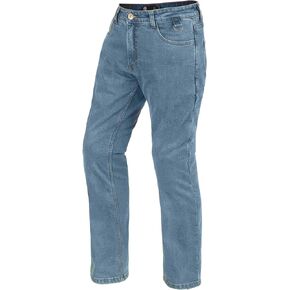 WICKEDSTOCK-Mens Motorcycle Jeans-CE Level 2 Armor-Biker Pants Blue Denim-Aramid Lined-Protective Motorcycle Pants