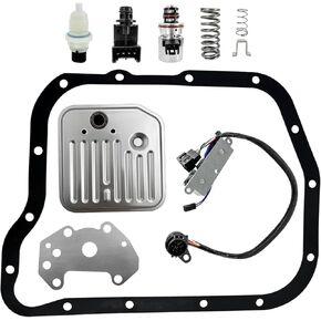 A518 A618 46RE 47RE 48RE Automatic Transmission Filter Solenoid Kit Fits For Dodge Ram 1500 2500 3500 Jeep Grand Cherokee 2000-2004 With Governor Pressure Sensor Solenoid