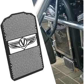 Vulcan 900 2006-2024 Motocycle Radiator Grille Guard Protection Cover for Vulcan 900 VN900 LT Classic Custrom 2006-2020 2021 2022 2023 2024 - Black