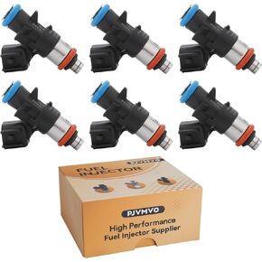 2012-2017 ERB 3.6L Fuel Injectors,Compatible with/Jeep Wrangler Grand Cherokee,Compatible with/Dodge 2011-2015 Charger Journey Durango 3.6 |4 Holes| |Set of 6| |OE#5184085AC|