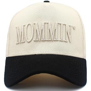 Mommin Baseball Cap for Women Too Busy to Care Vintage Embroidered Trucker Hat Adjustable Canvas Vintage Hat Gift for Mom