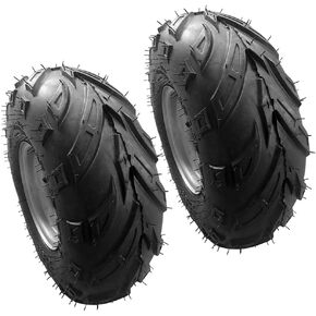 2 حزمة من 145/70-6 6inch إطارات الإطارات بلا أنبوبية مع حافة مناسبة ل ATV ، GO-kart ، Mini Bike ، ATV ، إطارات العشب