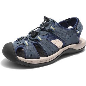 DREAM PAIRS Men's Support Sandals Outdoor Hiking Sandals Closed Toe Athletic Lightweight Walking Comfortable Sandals Water Shoes