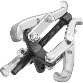 3-Jaw Gear Puller - Heavy-Duty Bearing Removal Tool for Pulley, Flywheel, Steering Wheel & Brake Disc - CR-V Steel Extractor w/Reversible Jaws for Automotive Repairs & Maintenance - by KapStrom