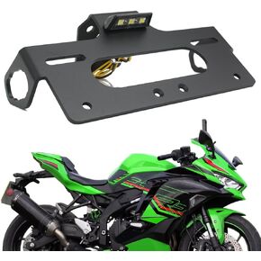 Xitomer Fender Eliminator Compatible with ZX-4R ZX-4RR ZX-4R SE 2023 2024 Tail Tidy Motorcycle License Plate Holder with License Plate Light