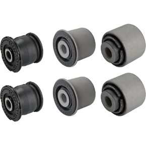 Rear Lower Control Arm Knuckle Bushing Kit Compatible with Honda Civic 2001-2005 Crv 2002-2006 Element 2003-2006 Replacement for 52365S5A802 52365S5A024 52365S5A801 52395-S5A-004-6PCS