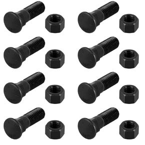 8Pcs 5/8 Cutting Edge Bolts, Bucket Cutting Edge Bolts, Grader Blade Bolts, Cutting Edge Bolts and Nut 5/8"-11 x 2-1/4" for Snow Plow Construction Machinery