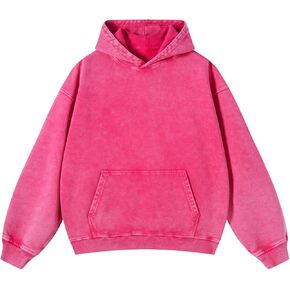 Mens Hoodies Vintage Oversized Hoodie Acid Wash Couples Cotton Pullover Hoodies for Men Streetwear Sweatshirts