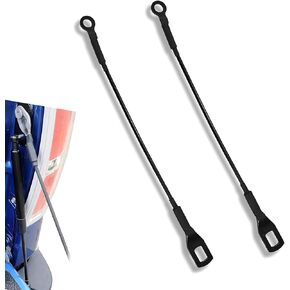 Downhill 2 PCS CABLGATE CABLE CABLE ، CABLE CARGO CABLE CABLE CABLE ، لـ 1995-2004 TAYOTA TACOMA PATE PATED CABLE ، الأجزاء #65770-04030 (أسود)