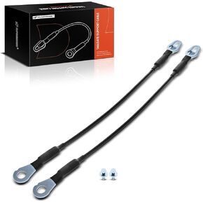 A-Premium 16 inch Tailgate Support Cable Strap with Bolts Compatible with 2007-2016 Chevrolet Chevy Silverado 1500 2500 HD 3500 HD GMC Sierra, Replace 25838260, 25838261, 11609938