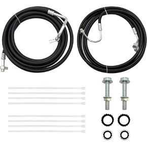 SU33468 Rear AC Line Set Air Conditioning Hose Compatible with 2007-2014 Chevy Suburban, Cadillac Escalade ESV, Yukon XL, Rear/Aux AC Line Set for Long wheelbase SUV