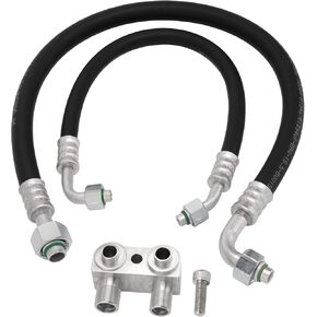 Fits for 1982-1992 Camaro/Firebird LSX LS1 Conversion Engine Motor Swap A/C Line Kit,Will not Work with Stock LS1 Exhaust Manifolds