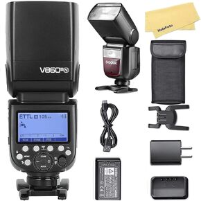 GODOX V860III-F Camera Flash for Fujifilm Fuji Camera Flash Speedlite,76Ws GN60 2.4G TTL HSS 1/8000s,480 Full-Power Flashes,2600mAh Li-ion Battery,0.01-1.5s Recycle Time,10 Levels LED Modeling Lamp