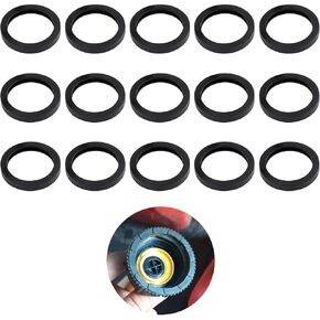 15PCS Gas Can Spouts Gaskets,Strong Tensile Rubber Gasket Ring for Gas Can Spout Replacement Gaskets,Gas Cap Gaskets Compatible with NATO Military 20L Jerry Cans(Shaped)