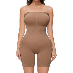 Strapless Shapewear Bodysuit Body Shaper for Women Under Dress Butt Lifter Tummy Control Full Body Shapewear
