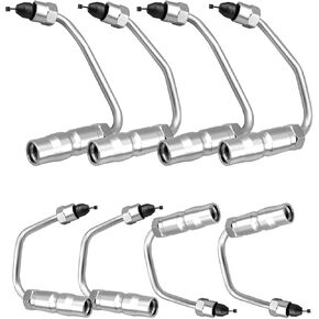 8 PCS 97188720 خطوط حاقن الوقود المناسبة ل Chevy Silverado 2500HD 3500 GMC Sierra 2500HD 3500 V8 6.6L Turbo 2001-2004 Duramax Diesel ، استبدل 904-126 904-127 904-128 904-129