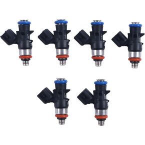 حقن الوقود 6pcs 0280158233 متوافق مع كرايسلر 200 300 لجيب جراند شيروكي رانجلر لدودج تشالنجر تشارجر دورانجو جراند كارافان V6 3.6L استبدال 800-2183N