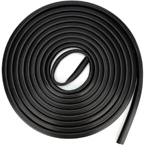 RV Slide Out R854056 Black Rubber 1-1/2" Wiper Seal Molding Trim Weatherstrip Exterior Replacement Kit Compatible with RV Camper Trailer Slideout System(Clip-On)