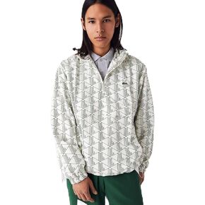 Lacoste Men's Unisex Lve Monogram Patterned Pullover Windbreaker