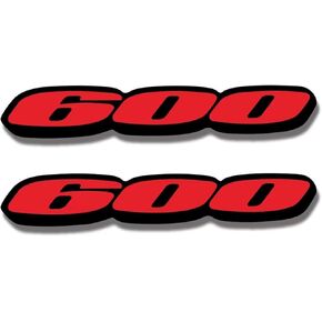 Motorcycle Fairing Sticker Decal, Reflective Vinyl Decal for GSXR 600 with Strong Stickiness (Red)