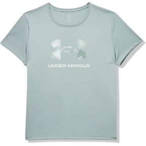 Under Armour Girls Tech Big Logo Print Short Sleeve T Shirt