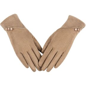 Womens Winter Warm Gloves With Sensitive Touch Screen Texting Fingers, Fleece Lined Windproof Gloves