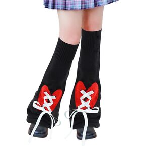 تدفئة الساق Junely للنساء kawaii الساق الدافئ لطيف Legwarmers الجوارب اليابانية emo lolita gyaru harajuku accessories