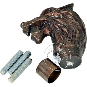Beautiful Aluminum Wolf Handle Walking Stick/Stylish Antique Walking Stick Handel