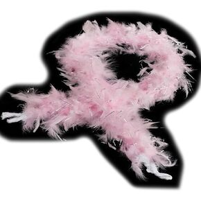 Jijukor Chandelle Turkey Feather Boa 30/45/60G Feather Boas for Home Dancing Party Halloween Decoration