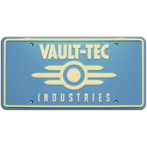 تداعيات | Vault-Tec | لوحة ترخيص مختومة المعادن