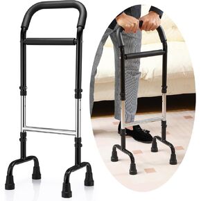 Walking Cane Standing Aids and Supports Adjustable Cane Stand Assist Aid for Elderly up to 300lb Height Adjustable 28.74-36.22 in Mobility for Seniors, Adults and Assistance