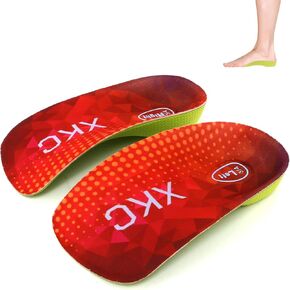 Arch Support Inserts Women Insoles - Orthotics Shoe for Plantar Fasciitis, Flat Feet, Over-Pronation, Relief Heel Spur Pain, Heel Cushion Increase Insoles (L:Men 6.5-8.5/Women 7.5-9.5)