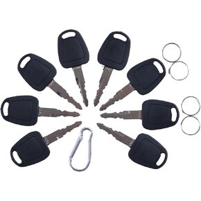 8 PCS Ignition Keys F900 Compatible with Doosan Excavators K1009605B fits Bobcat E80 mini excavator for Daewoo Excavators