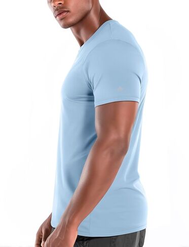 Zengjo Mens Athletic Shirts Moisture-Wicking Quick Dry Workout Tees Lightweight Crewneck T-Shirts for Running Gym Casual Work in Saudi Arabia