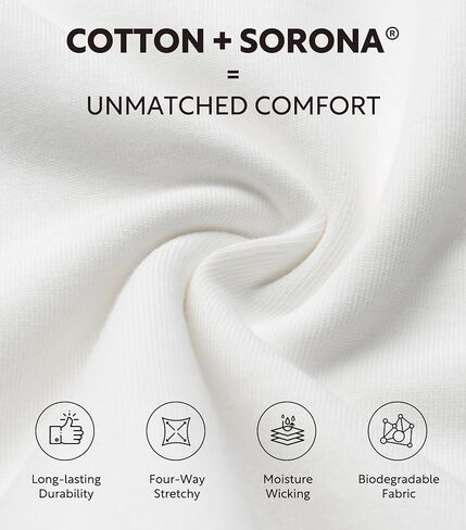 DAVID ARCHY Men's Heavyweight T-Shirt 260g Cotton Sorona Moisture-Wicking Shirts Stretch Side Slit Tees for Men 1-Pack in Kuwait