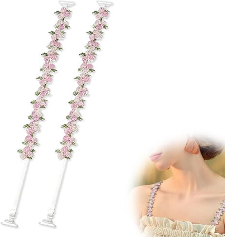 Floral Bra Straps Decorative for Women, Removable Invisible Floral Bra Straps Replacement, Shoulder Straps in Saudi Arabia