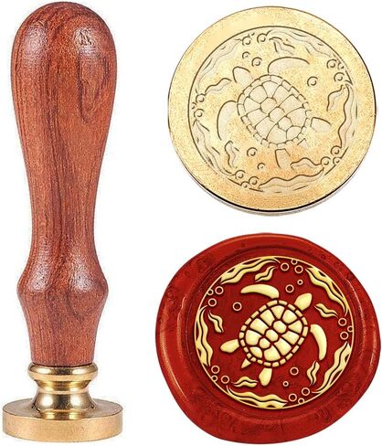1pc Seahorse Sealing Wax Stamp Vintage Ocean Animal Wax Seal Seal Gift of Christmas 25mm قابلة للإزالة من النحاس. in Kuwait