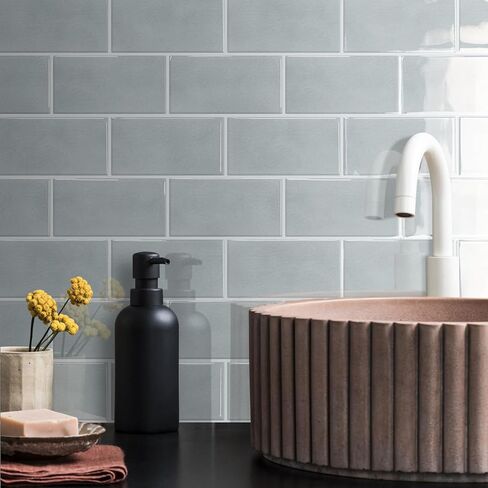 STICKGOO 10-Sheet Subway Tile Peel and Stick Backsplash, Self Adhesive Vinyl Wall Tiles, Stick on Backsplash for Kitchen and Bathroom(Thicker Design) in Kuwait