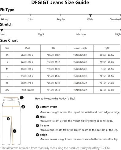 Mens Streetwear Hip Hop Baggy Jeans Wide Leg Skater Denim Pants Loose Long Trousers in Kuwait