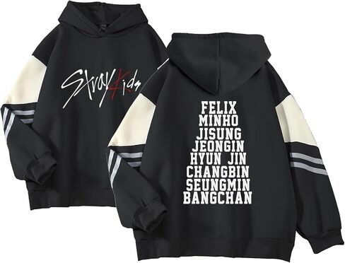 Outofgas Stray Kids Hoodie Felix Bangchan Hyunjin Jisung Changbin Minho Seungmin Jeongin Sweatshirt Merch For Women in Kuwait