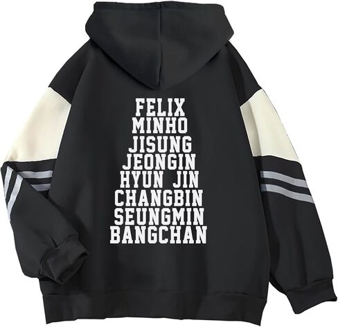 Outofgas Stray Kids Hoodie Felix Bangchan Hyunjin Jisung Changbin Minho Seungmin Jeongin Sweatshirt Merch For Women in Kuwait