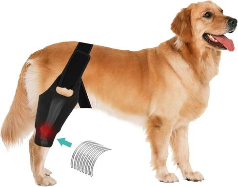 Dog Knee Brace for ACL & Ligament Injuries | Adjustable Back Leg Support & Compression Wrap | Helps with Patella Dislocation, Osteoarthritis & Sprains | Multifunctional Protection (Small) in Saudi Arabia
