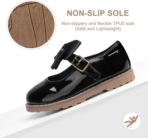 أحذية SHOESLOCKER TODDLER Girl Dress Shoes-Little Girl Mary Jane Shoes Party حفل زفاف عارضًا ناعمًا المشي in Kuwait