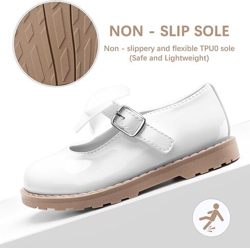 أحذية SHOESLOCKER TODDLER Girl Dress Shoes-Little Girl Mary Jane Shoes Party حفل زفاف عارضًا ناعمًا المشي in Kuwait