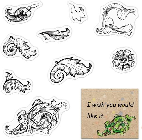 Vintage Flower Clear Stamps for Card Making Flowers Stamps Small Lace Flowers Rubber Stamps Transparent Silicone Stamps for DIY Scrapbooking Supplies Embossing Paper Card Album Decoration Craft in Saudi Arabia