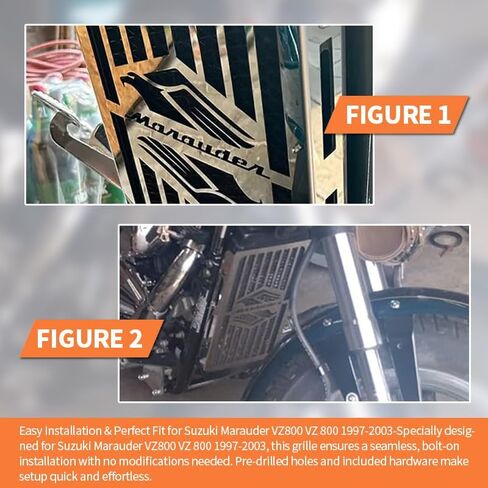 New Radiator Cover Guard Grill Grille Shrouds Cooler Protector Compatible with Suzuki Marauder VZ800 VZ 800 1997-2003 (VZ800A) in Saudi Arabia