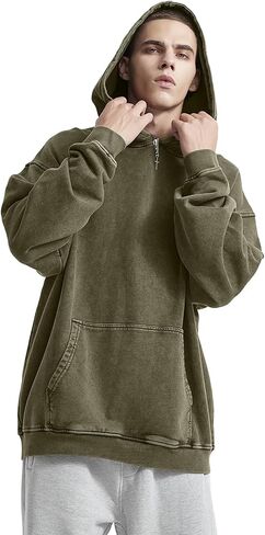 Mens Hoodies Vintage Oversized Hoodie Acid Wash Couples Cotton Pullover Hoodies for Men Streetwear Sweatshirts in Saudi Arabia