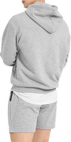 هوديز الرجال فضفاضة ملائمة pullover الأزياء عارضة الأكمام الطويلة مقنعين مع جيب in Kuwait