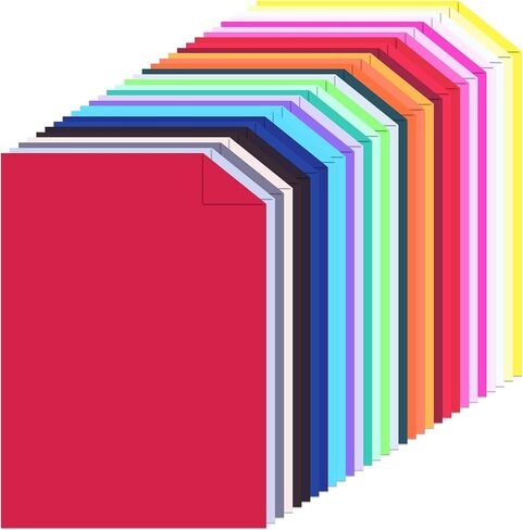White Cardstock 8.5 × 11 - ورقة بطاقة سميكة 100 ورقة ، 230 GSM (غطاء 85 رطل) - مخزون بطاقات بيضاء مثالية للطباعة ، مشاريع DIY ، الدعوات ، سجلات القصاصات ، الرسومات والحرف اليدوية in Kuwait